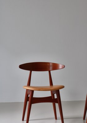 Model CH33 Dining Chairs by Carl Hansen & Sons for Hans J. Wegner, Denmark, 1957, Set of 6-WRF-1722077