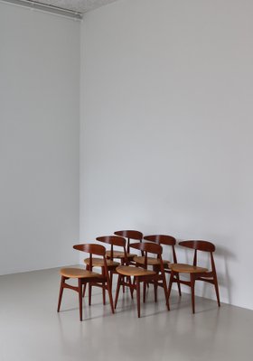 Model CH33 Dining Chairs by Carl Hansen & Sons for Hans J. Wegner, Denmark, 1957, Set of 6-WRF-1722077