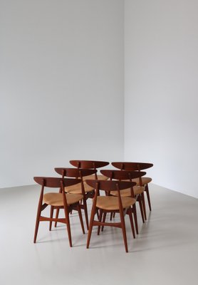 Model CH33 Dining Chairs by Carl Hansen & Sons for Hans J. Wegner, Denmark, 1957, Set of 6-WRF-1722077