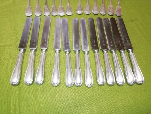 Model Chinon Cutlery Set from Christofle, France, 1930s, Set of 36-HNE-1802016