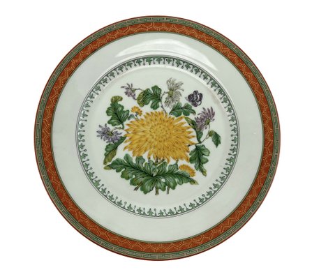 Model Chrysantheme Plates from Limoges, 1980s, Set of 5-EUT-1706258