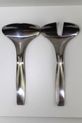 Model Danube 7000 Salad Servers by Janos Megyik for Amboss, 1970s, Set of 2-ZWH-785899