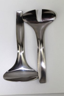 Model Danube 7000 Salad Servers by Janos Megyik for Amboss, 1970s, Set of 2-ZWH-785899