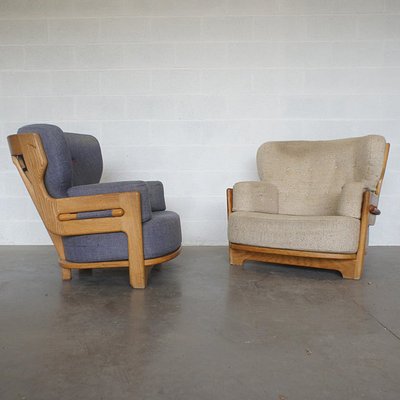 Model Denis Lounge Chairs by Guillerme Et Chambron for Votre Maison, 1970s, Set of 2-PC-1750424