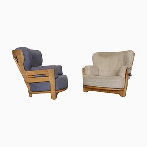 Model Denis Lounge Chairs by Guillerme Et Chambron for Votre Maison, 1970s, Set of 2-PC-1750424