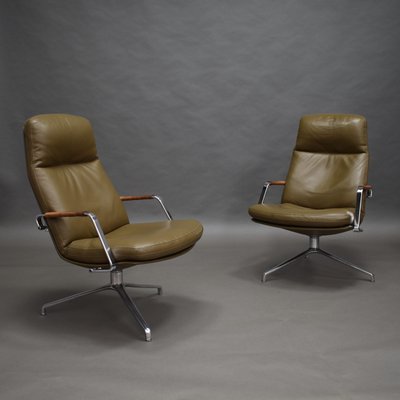 Model FK-86 Lounge Chairs by Preben Fabricius and Jørgen Kastholm for Kill International, 1968, Set of 2-TE-574587