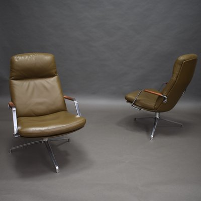 Model FK-86 Lounge Chairs by Preben Fabricius and Jørgen Kastholm for Kill International, 1968, Set of 2-TE-574587