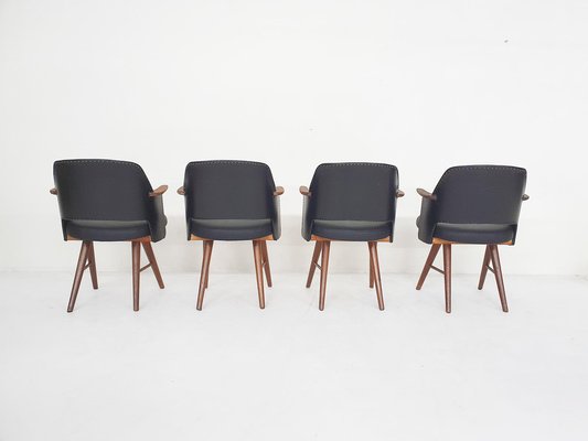 Model FT30 Dining Chairs attributed to Cees Braakman for Pastoe, Netherlands, 1954, Set of 4-ZO-1743242