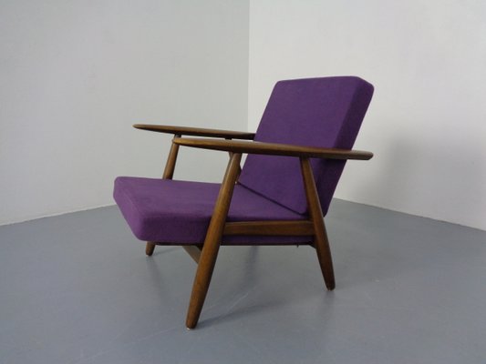 Model GE-240 Armchair and Ottoman by Hans J. Wegner for Getama, 1950s, Set of 2-RDW-1347976