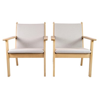 Model GE284 Lounge Chairs attributed to Hans J. Wegner, 1960s, Set of 2-UY-1368600