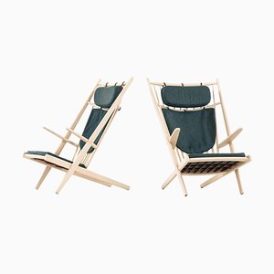 Model Goliat Easy Chairs by Poul Volther for Gemla, Sweden, Set of 2-SC-820532