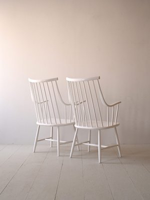 Model Grandessa Armchairs by Lena Larsson, 1950s, Set of 2-QWP-1782798