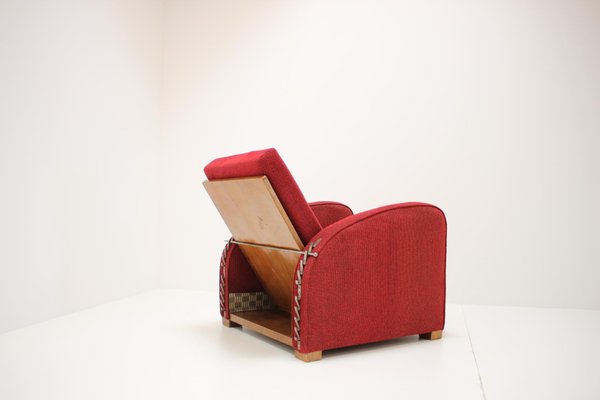 Model H-282 Armchair by Jindrich Halabala, Czechoslovakia, 1940s-TZ-727136