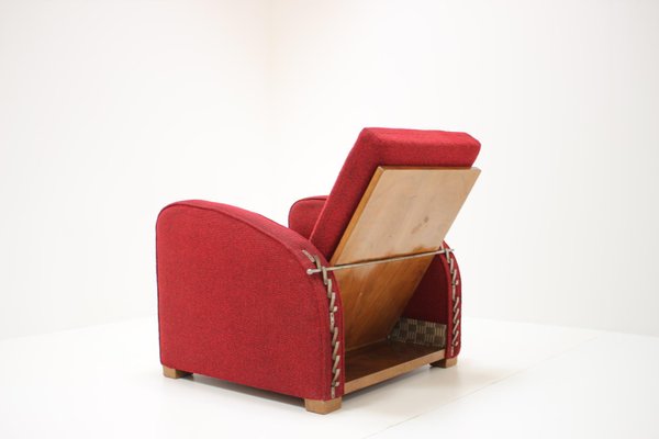 Model H-282 Armchair by Jindrich Halabala, Czechoslovakia, 1940s-TZ-727136