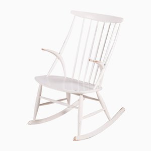 Model IW3 Rocking Chair by Illum Wikkelsø for Niels Eilersen, 1950s-QVY-560407