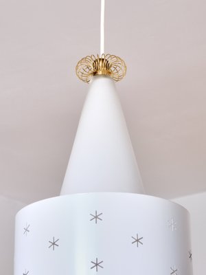 Model K2-10 White Pendant by Paavo Tynell for Idman, Finland, 1955-FMT-960727