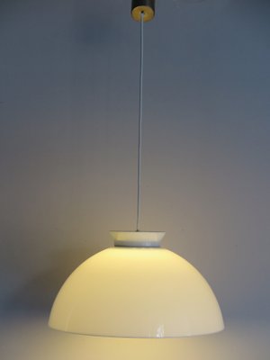 Model KD6 White Glass Pendant Lamp by Achille & Pier Giacomo Castiglioni for Kartell, 1959-CC-560126