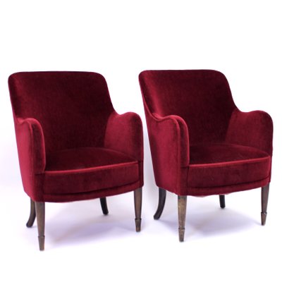 Model Konsert Lounge Chairs by Carl Malmsten, 1926, Set of 2-KQ-782653