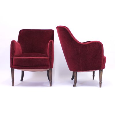 Model Konsert Lounge Chairs by Carl Malmsten, 1926, Set of 2-KQ-782653