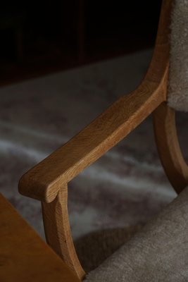 Model Kurul Armchair in Oak & Lambswool attributed to Henning Kjærnulf, 1960s-MXF-1734605