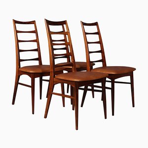 Model Lis Rosewood Dining Chairs by Niels Koefoed, 1960s, Set of 4-HJB-838825