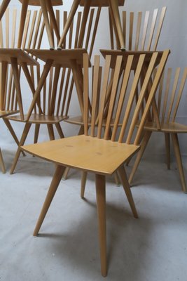 Model Mikado Chairs by Johannes Foersom and Peter Hiort-Lorenzen for Fredericia, 1990s, Set of 10-GJF-712577