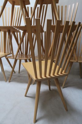 Model Mikado Chairs by Johannes Foersom and Peter Hiort-Lorenzen for Fredericia, 1990s, Set of 10-GJF-712577