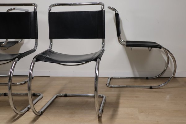 Model MR10 Chairs by Ludwig Mies Van Der Rohe, 1970s, Set of 4-IZV-2035553