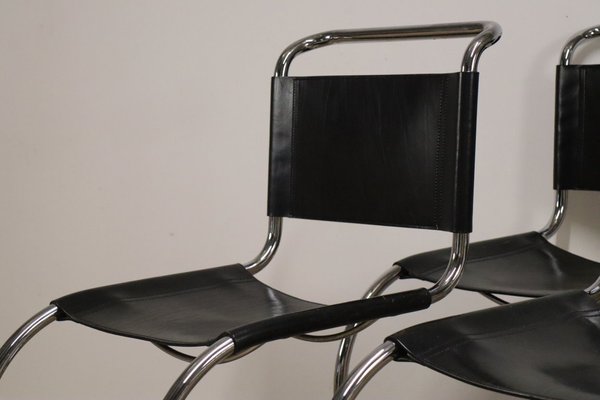 Model MR10 Chairs by Ludwig Mies Van Der Rohe, 1970s, Set of 4-IZV-2035553