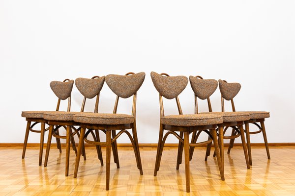 Model No. 124 Chairs attributed to Helena & Jerzy Kurmanowicz, Poland, 1960s, Set of 6-IXL-2018485