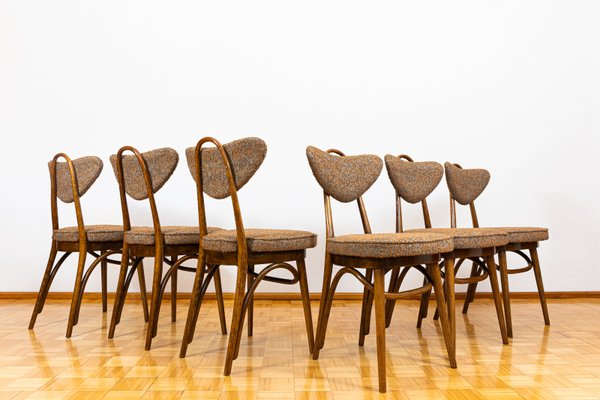 Model No. 124 Chairs attributed to Helena & Jerzy Kurmanowicz, Poland, 1960s, Set of 6-IXL-2018485