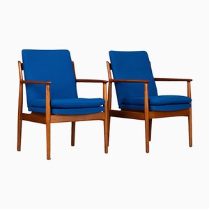 Model No. 341 Armchairs by Arne Vodder for Sibast, 1970s, Set of 2-GWD-1009316