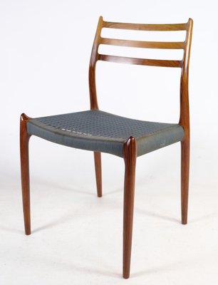 Model No 78 Dining Chairs by N. O. Møller, 1960, Set of 8-UY-1368591