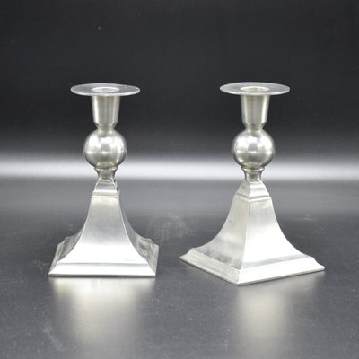 Model Nr 1125 Candleholders by Just Andersen, Denmark, 1940s., Set of 2-RNM-2021237