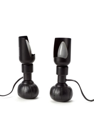 Model P600 Table Lamps in Black by Gino Sarfatti for Arteluce, Set of 2-JAG-1340514