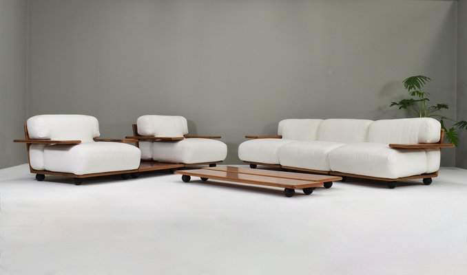 Model Pianura Living Room Set Mario Bellini for Cassina, Italy, 1971, Set of 8-TE-1738101