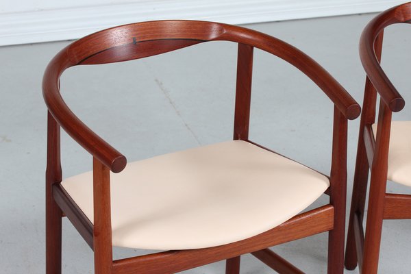 Model PP 203 Armchairs in Mahogany by Hans J. Wegner for PP Møbler, 1970s, Set of 2-QQ-1780734