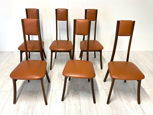 Model Programma S11 Dining Chairs by Angelo Mangiarotti, Set of 6-NWG-1174925