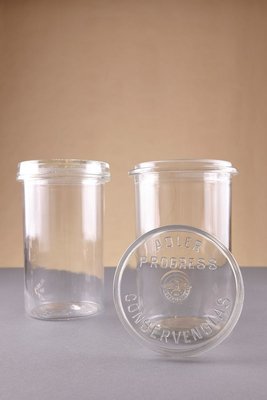 Model Progress Storage Glasses from Glashüttenwerke Adlerhütten, 1936, Set of 2-YGX-737668