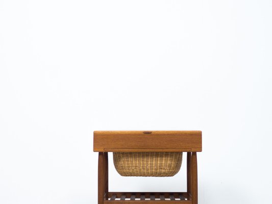 Model R101 Oak Sewing Table by Ejvind A. Johansson for FDB Møbler, 1960s-YS-2041062