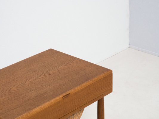 Model R101 Oak Sewing Table by Ejvind A. Johansson for FDB Møbler, 1960s-YS-2041062