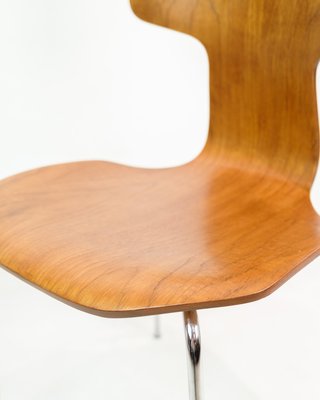 Model T Dining Chairs in Teak by Arne Jacobsen, 1960s, Set of 4-UY-1814867