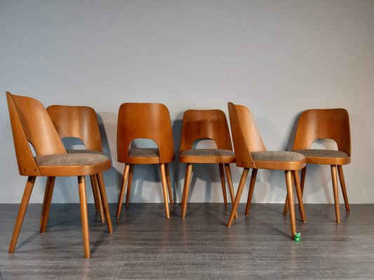 Model TON515 Chairs by Oswald Haerdtl, 1955, Set of 6-EYI-2041237