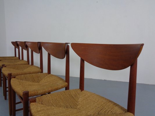 Modell 316 Dining Chairs by Peter Hvidt & Orla Mølgaard-Nielsen for Søborg Furniture, 1950s, Set of 5-RDW-1409109