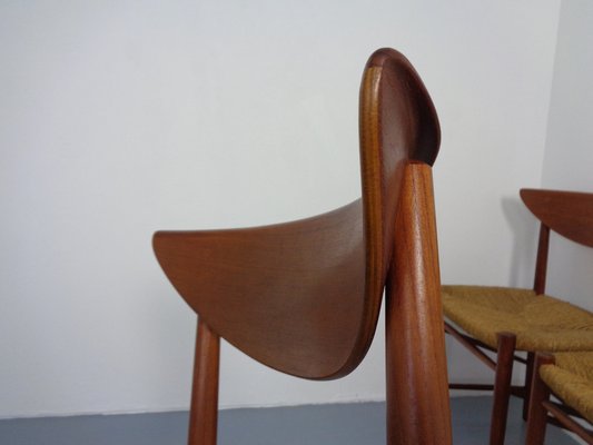 Modell 316 Dining Chairs by Peter Hvidt & Orla Mølgaard-Nielsen for Søborg Furniture, 1950s, Set of 5-RDW-1409109