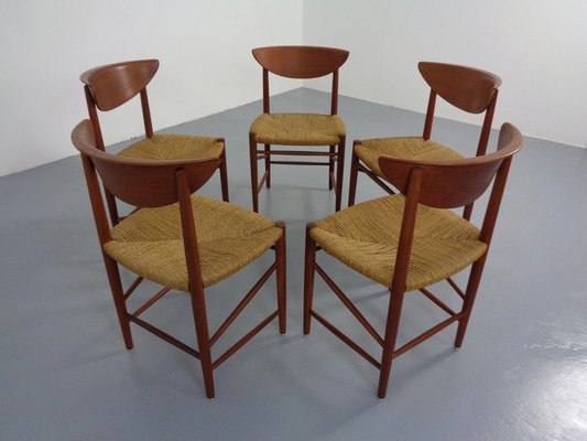 Modell 316 Dining Chairs by Peter Hvidt & Orla Mølgaard-Nielsen for Søborg Furniture, 1950s, Set of 5-RDW-1409109