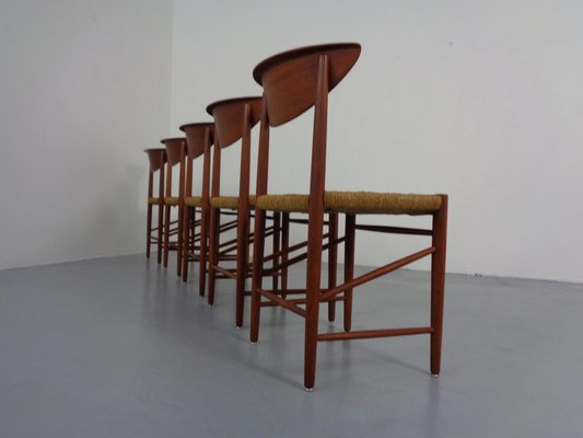 Modell 316 Dining Chairs by Peter Hvidt & Orla Mølgaard-Nielsen for Søborg Furniture, 1950s, Set of 5-RDW-1409109