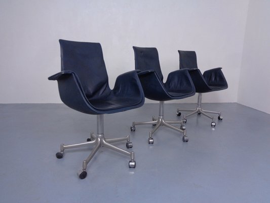 Modell 6727 Bird Chairs from Preben Fabricius & Jørgen Kastholm for Kill International, 1960s, Set of 3-RDW-1798354