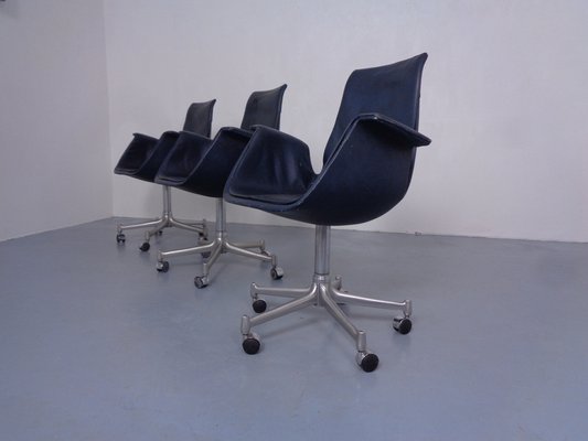 Modell 6727 Bird Chairs from Preben Fabricius & Jørgen Kastholm for Kill International, 1960s, Set of 3-RDW-1798354