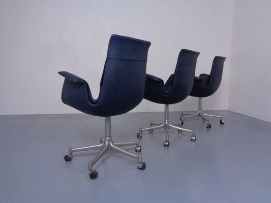 Modell 6727 Bird Chairs from Preben Fabricius & Jørgen Kastholm for Kill International, 1960s, Set of 3-RDW-1798354